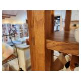 Custom Made Solid Oak Wood Display Shelf 8-shelf 4