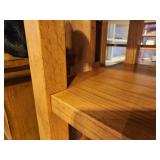 Custom Made Solid Oak Wood Display Shelf 8-shelf 4