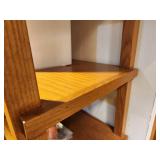 Custom Made Solid Oak Wood Display Shelf 5-shelf 8