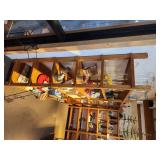 Custom Made Solid Oak Wood Display Shelf 5-shelf 8