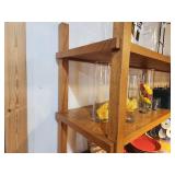 Custom Made Solid Oak Wood Display Shelf 5-shelf 8