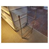 Chrome Plated Finish Metal Storage / Display Rack 23" x 13 1/2" x 30"