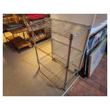 Chrome Plated Finish Metal Storage / Display Rack 23" x 13 1/2" x 30"