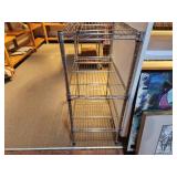 Chrome Plated Finish Metal Storage / Display Rack 23" x 13 1/2" x 30"