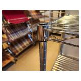 Chrome Plated Finish Metal Storage / Display Rack 23" x 13 1/2" x 30"