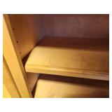 Custom Made Solid Maple Wood Book Case with (5) Adjustable Shelves 35" x 17" x 6