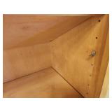 Custom Made Solid Maple Wood Book Case with (5) Adjustable Shelves 35" x 17" x 6