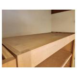 Custom Made Solid Maple Wood Book Case with (5) Adjustable Shelves 35" x 17" x 6