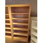 Custom Made Solid Maple Wood Book Case with (5) Adjustable Shelves 35" x 17" x 6'