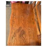 Antique Oak Highboy Chest of Drawers with Mirror