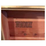 Vintage Lane Cedar Waterfall Chest