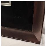 Dale Earnhardt Sr & Jr Black and White framed print