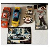 Dale Earnhardt Sr. Jewelry/Trinket Box with Sports Cards and other items