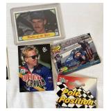 Dale Earnhardt Sr. Jewelry/Trinket Box with Sports Cards and other items