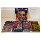 Lot of Five NASCAR Matchbox Size Cars in Boxes
