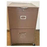 Rolling Metal File Cabinet