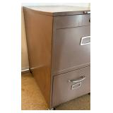 Rolling Metal File Cabinet
