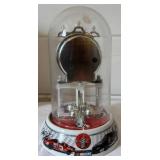 Dale Earnhardt Sr and Jr Glass Domed Porcelain Anniversary Clock