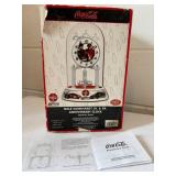 Dale Earnhardt Sr and Jr Glass Domed Porcelain Anniversary Clock