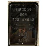 Pressed Metal Earnhardt Fans Parking Sign