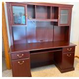Sauder Executive Desk with Hutch