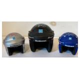 Three Miniature Replica Racing Helmets of Dale Earnhardt Sr.