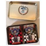 NASCAR 50th Anniversary Collectible Tin and Playing Cards