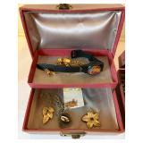 Vintage Jewelry Boxes with Costume Jewelry
