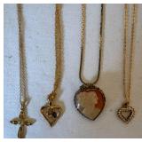 Lot of 4 Costume Jewelry Necklaces