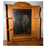 Six Drawer Dresser with Removable Mirrored Hutch Top