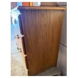 Six Drawer Dresser with Removable Mirrored Hutch Top