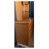 Six Drawer Dresser with Removable Mirrored Hutch Top