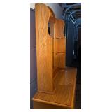 Six Drawer Dresser with Removable Mirrored Hutch Top