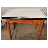 Vintage Enamel Top Kitchen Table