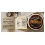 Vintage Franklin Mint Ford Themed Pocket Watch