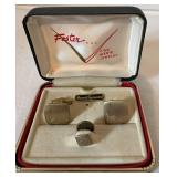 Vintage Foster Cufflinks and Tie-Tack Set