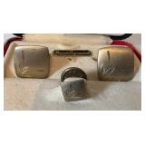 Vintage Foster Cufflinks and Tie-Tack Set