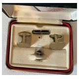 Vintage Foster Cufflinks and Tie-Tack Set