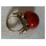 Lot of 4 Vintage Costume Jewelry Rings