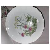 Vintage Shafford Porcelain Cup and Snack Plate Set of 8