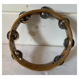 Vintage Wooden Tambourine