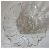 Two Glass Serving Pieces