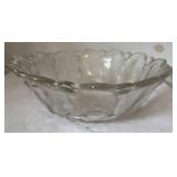 Two Glass Serving Pieces