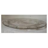 Two Glass Serving Pieces