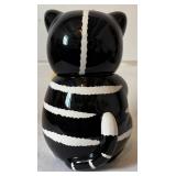Vintage CKAO Black and White Cat Cookie Jar