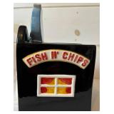 "Fishbowl Cafe" Ceramic Cookie Jar by Clay Art