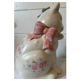 Vintage Pfaltzgraff "Tea Rose" Cat Cookie Jar