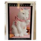 Vintage Pfaltzgraff "Tea Rose" Cat Cookie Jar