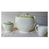 Vintage "Miss Priss" Kitty Cookie Jar, Creamer and Sugar Set