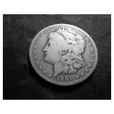 1891 CC Morgan Silver Dollar
